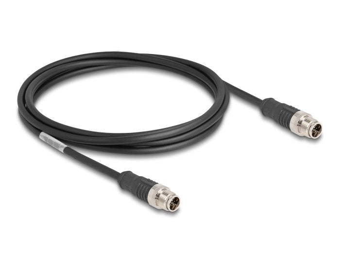 Delock 80864 Cable M12 Codificado X 8 Pin Macho A Macho Pvc 2 M