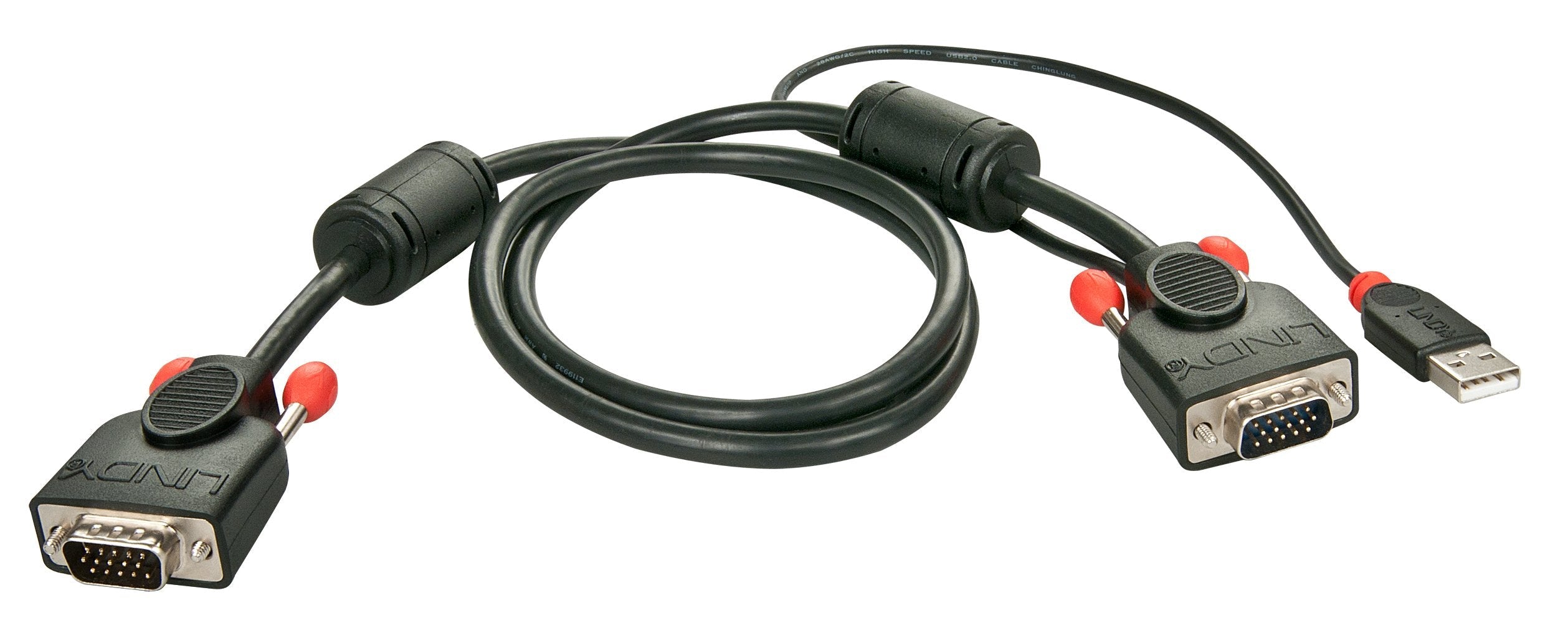 Lindy 33770 Cable Vga 1 M Vga (D-Sub) Azul