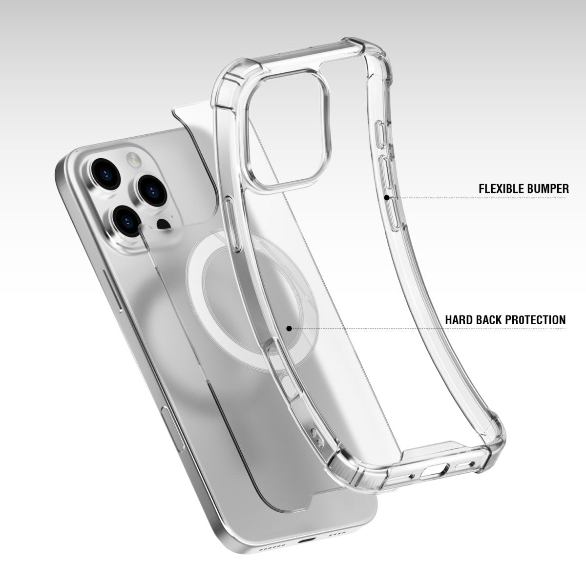 4smarts Hybrid Funda Ibiza Para Apple Iphone 16 Pro Magsafe-Kompatibel