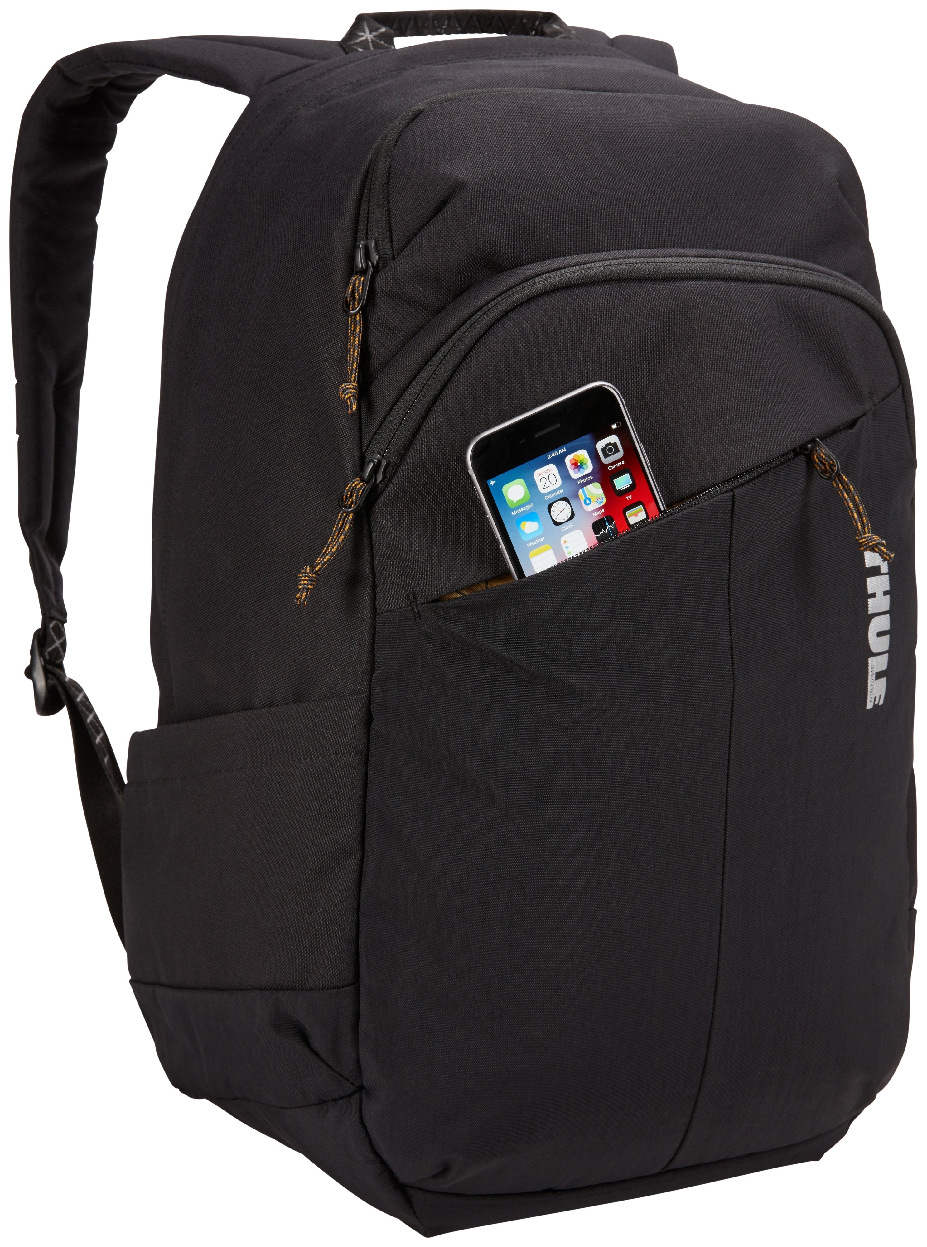 Thule Campus Tcam-8116 Black Mochila Negro Nylon, Poliéster Negro, Ciudad, 40,6 Cm (16"), Compartimento Del Portátil, Nylon, Poliéster