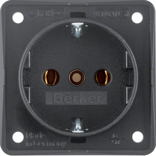 Berker 0941 85 25 05 Schuko-Steckdose Anthrazit B.Mobil