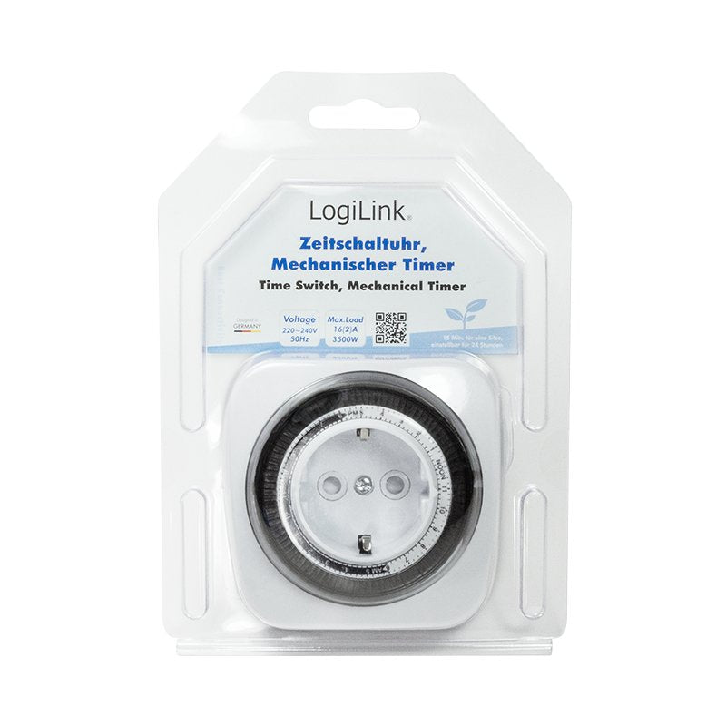 Logilink Enchufe Con Temporizador ,230v Ac,50hz,16(2)A,3680w