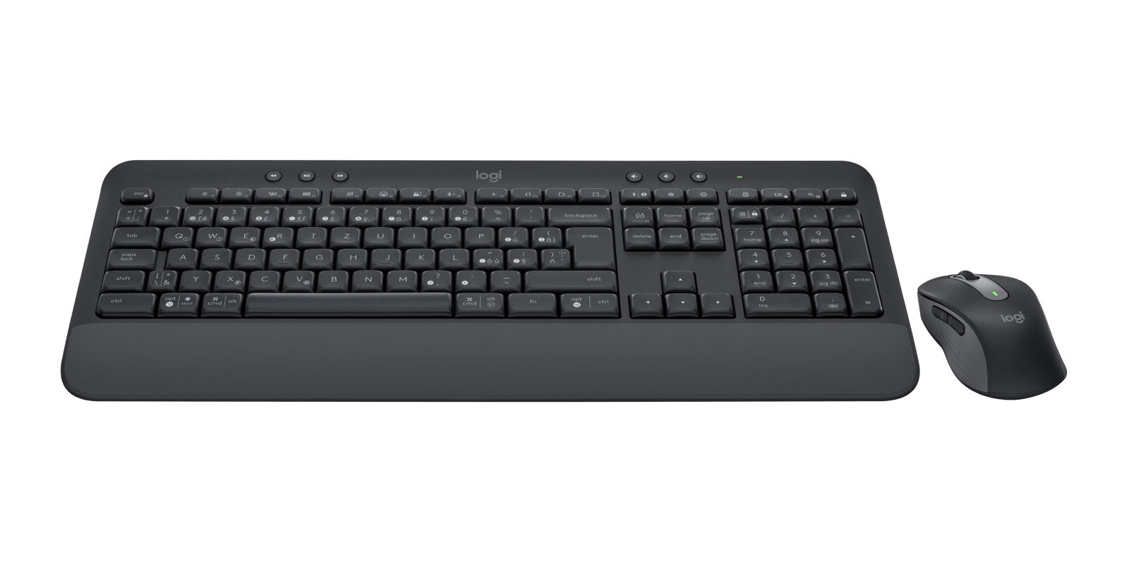 Teclado Checo, Eslovaco + Ratón Logitech Signature Mk650 Combo For Business Bluetooth Qwertz Grafito