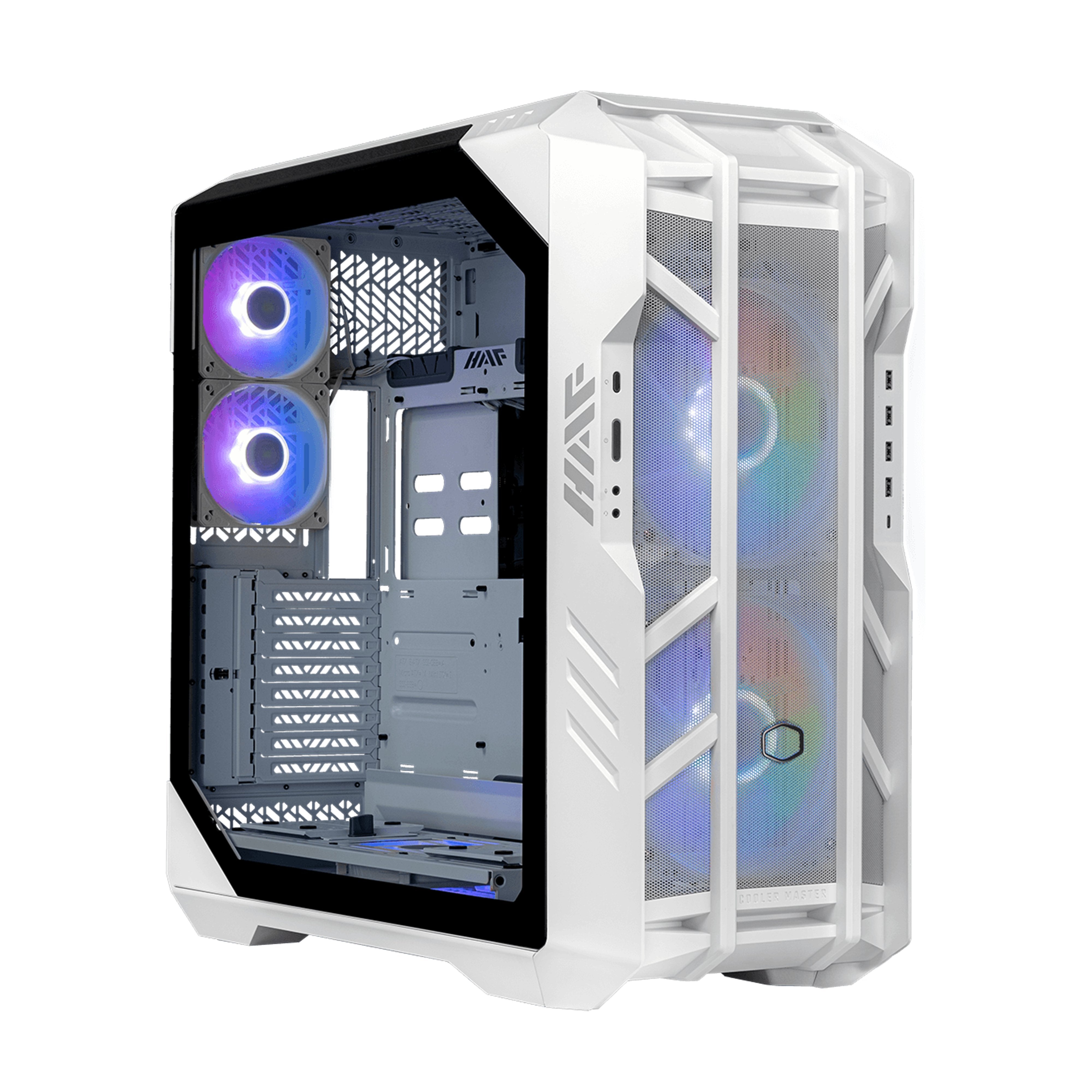 Caja Pc Cooler Master Haf 700 Argb Full Tower Side Window + Controller White
