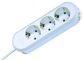 Bachmann Smart 3x Cable De Alimentación De Regleta De 3m (387.271) Blanco