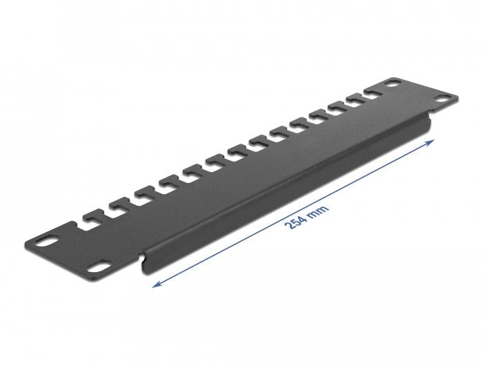 Delock 10? Cableabfangschiene 1 He Schwarz