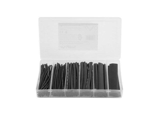 100 Tubos Termorretractiles Negros Lanberg Org01-St100b 100mm Longitud Diámetros 1.5-13mm