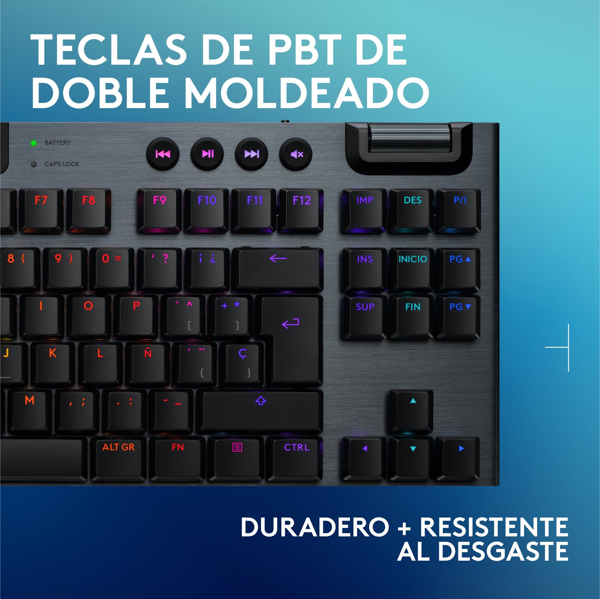 EAN 5099206121775 - Logitech G G915 X LIGHTSPEED TKL teclado Juego USB + RF Wireless + Bluetooth QWERTY Español Negro imagen 7