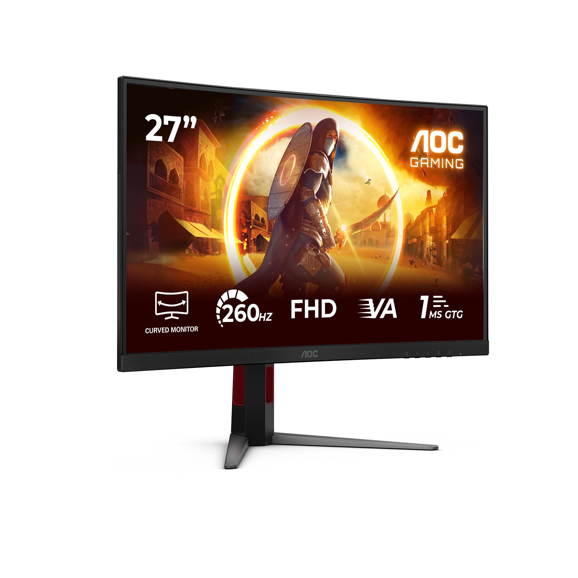 EAN 4038986183499 - AOC G4 C27G4Z2 pantalla para PC 68,6 cm (27") 1920 x 1080 Pixeles Full HD LCD Negro, Rojo imagen 2