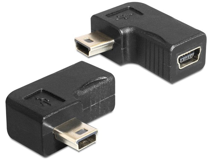 Delock Adapter Usb-B Mini 5 Pin Stecker   Buchse 90°Gewinkelt