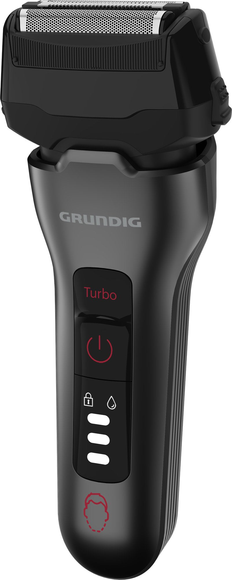 EAN 4013833067498 - Grundig MS 8330 Máquina de afeitar de láminas Recortadora Cromo, Rojo imagen 2
