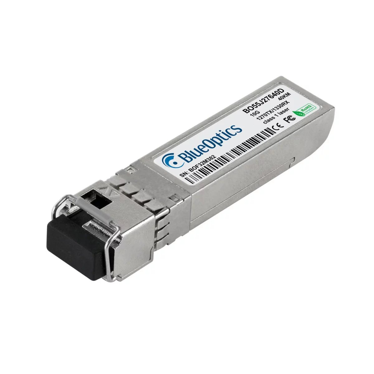Blueoptics Hpe Jl739a Blueoptics Bo55j27640d Sfp+ Bidi Transceiver, Lc-Simplex, 10gbase-Bx-U, Singlemode Fiber, Tx1270nm/Rx1330nm, 40km