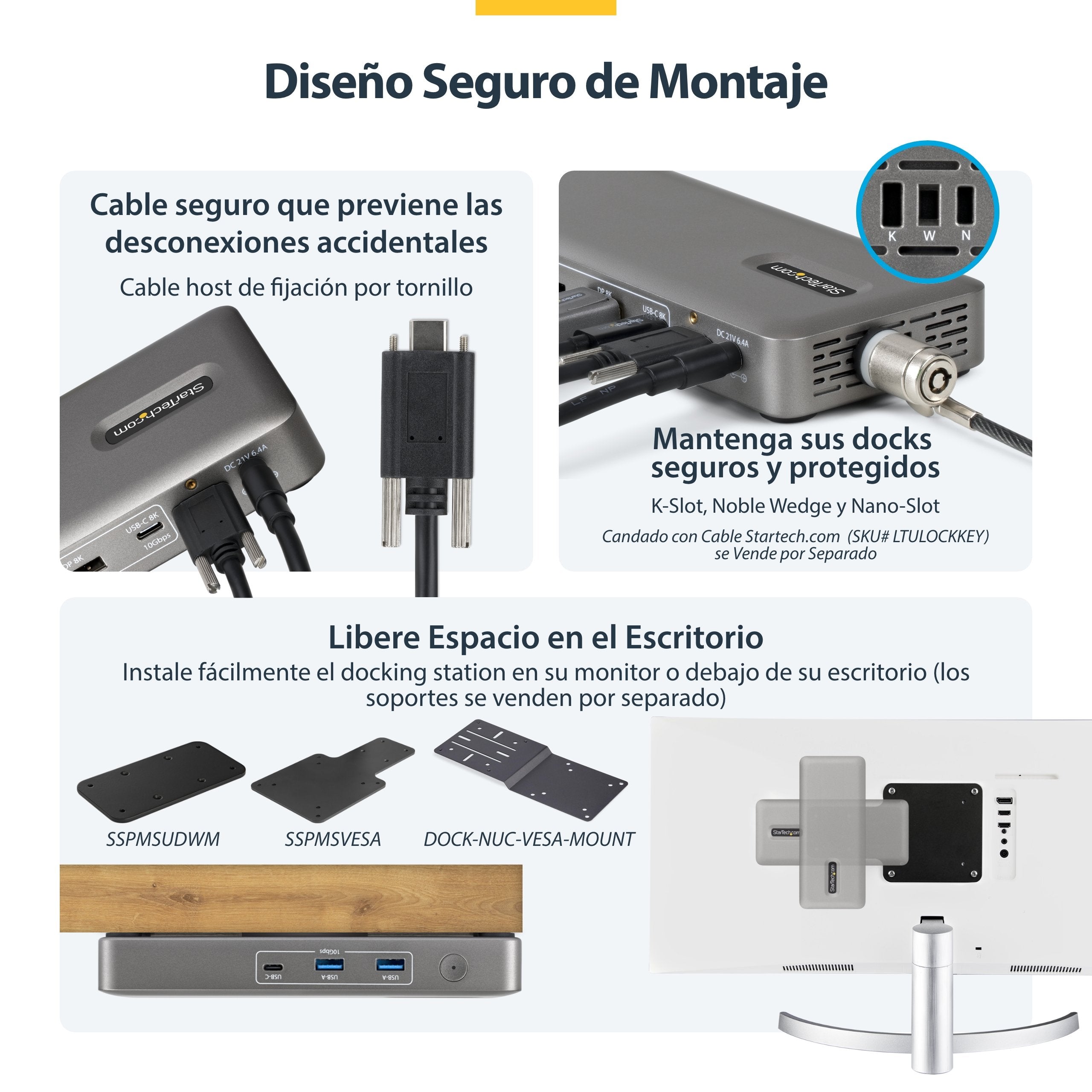 EAN 0065030921930 - StarTech.com 208UE-USB4-DOCK base para portátil y replicador de puertos Alámbrico Gris imagen 9