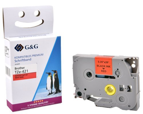 G&G Schriftband Compatible Con Brother Tze-421