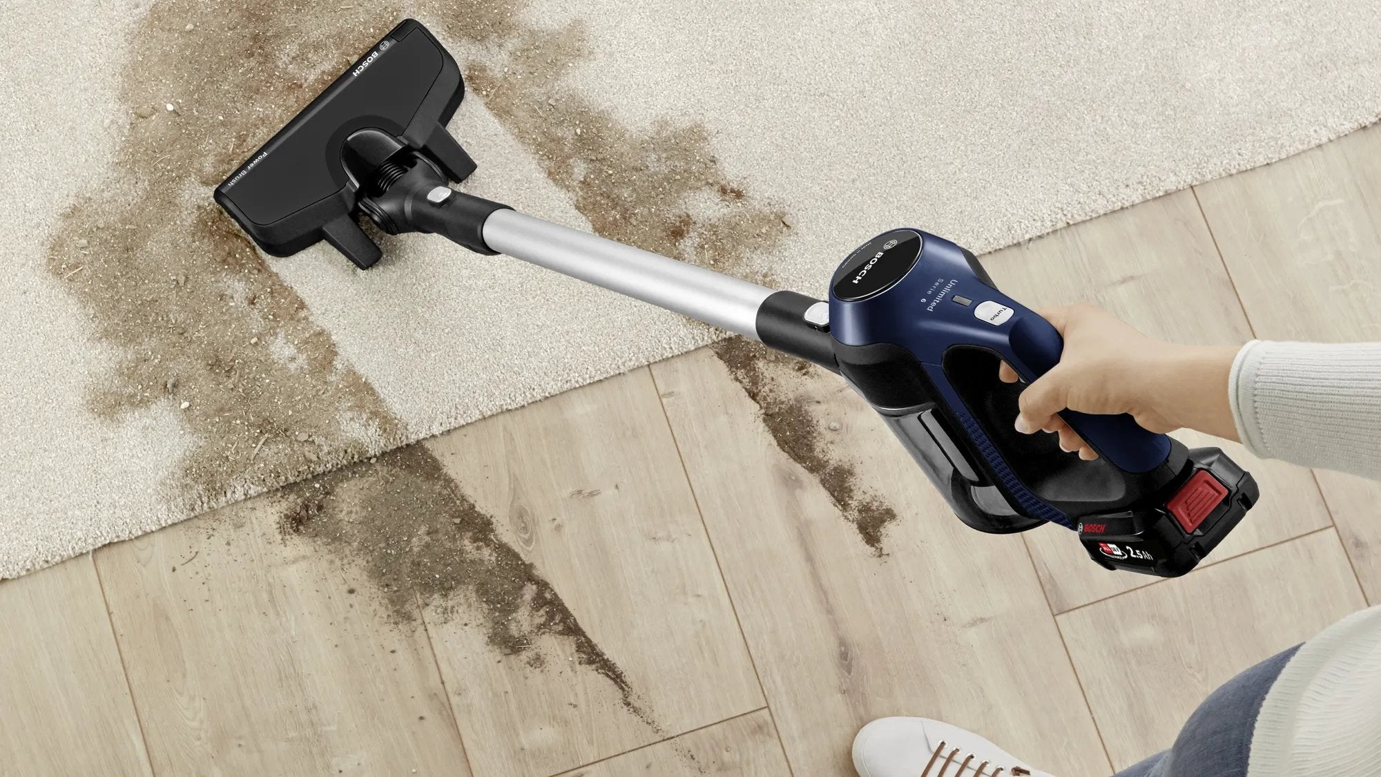 EAN 4242005183173 - Bosch Serie 6 BCS611P4A aspiradora de pie y escoba eléctrica Batería Secar Filtro higiénico Sin bolsa 0,3 imagen 10