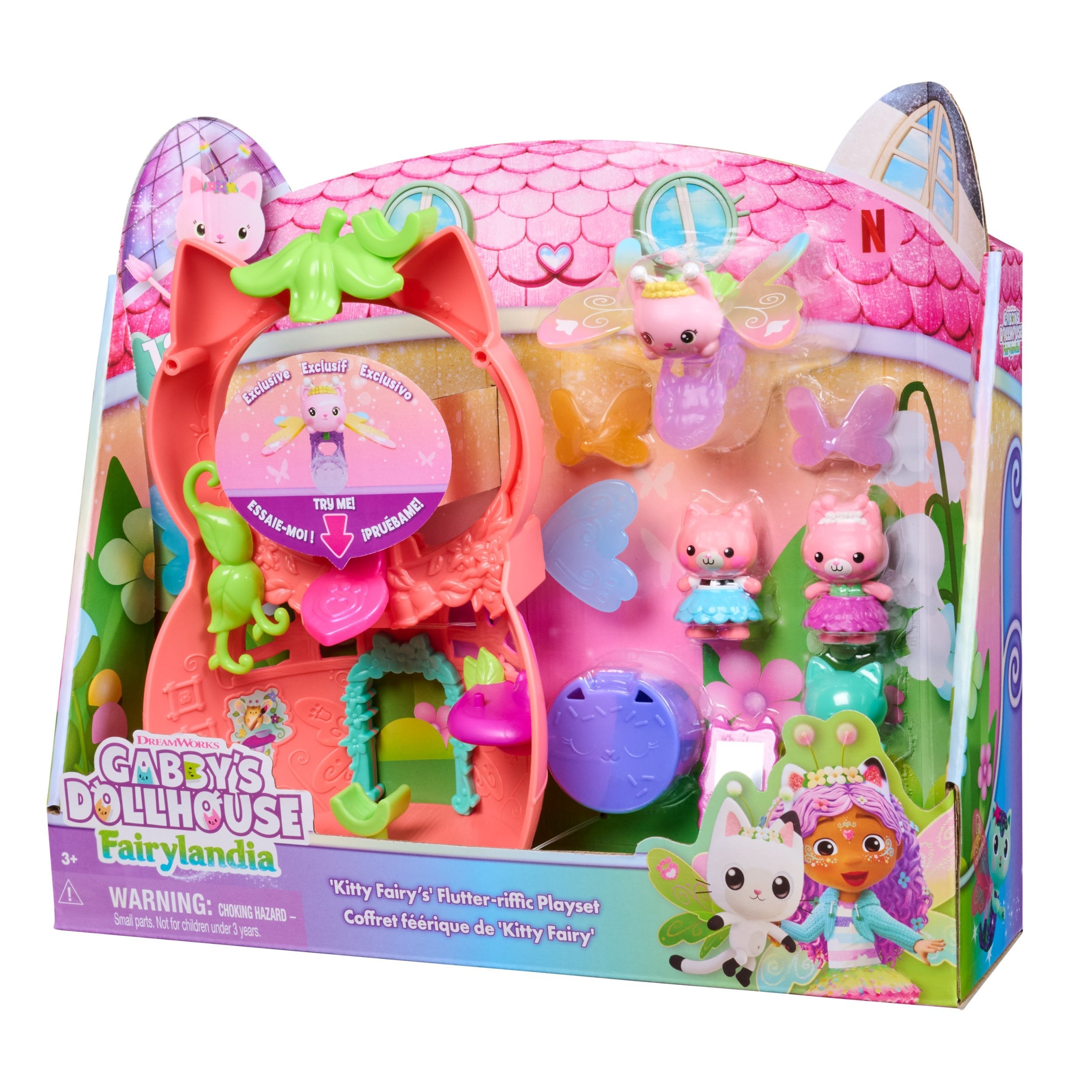 Spin Master Gabby'S Dollhouse Fairylandia - Playset Flutter Fairy, Juego De Construcción 12 Piezas 6075567