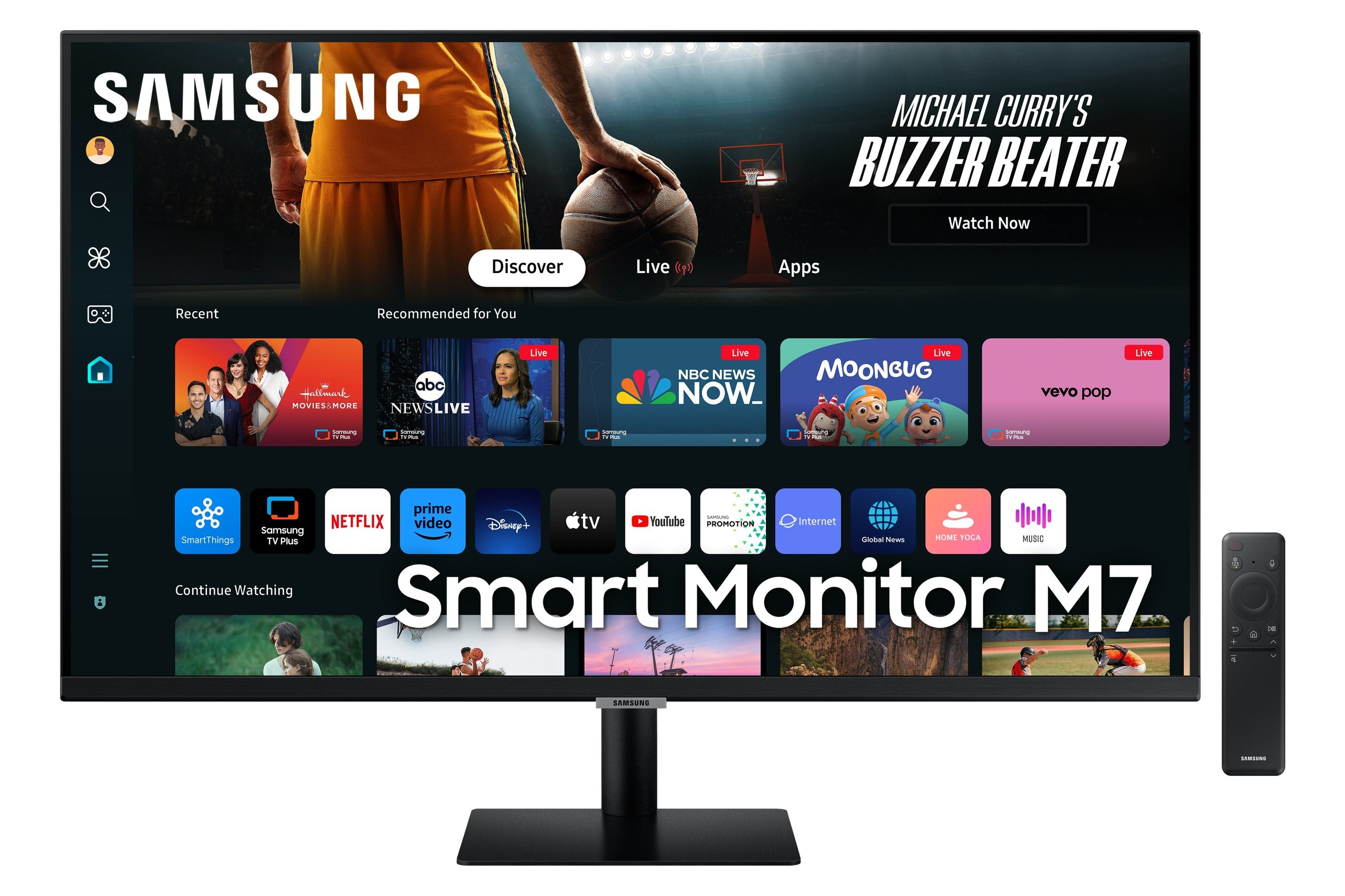 Monitor  Samsung M70d 32" 3840 X 2160 Pixeles 4k Ultra Hd Led Negro