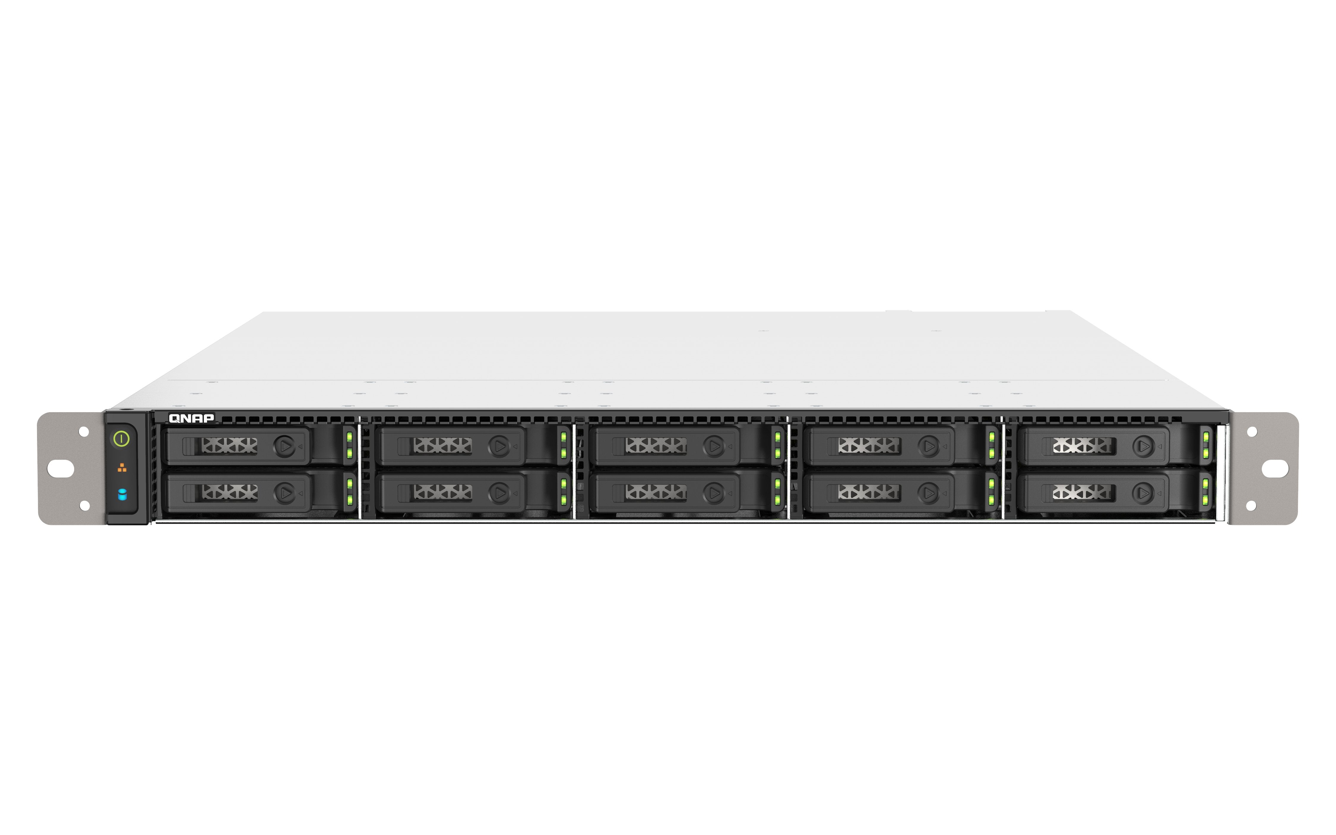 EAN 4711103082126 - QNAP TS-h1090FU NAS Bastidor (1U) EPYC 7232P 64 GB DDR4 0 TB QuTS hero Negro, Gris imagen 1