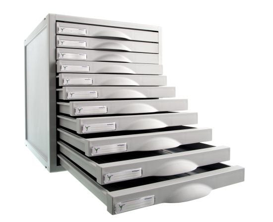 Archivo 2000 Módulo Archisystem De 11 Cajones 356x316x362 Mm Gris