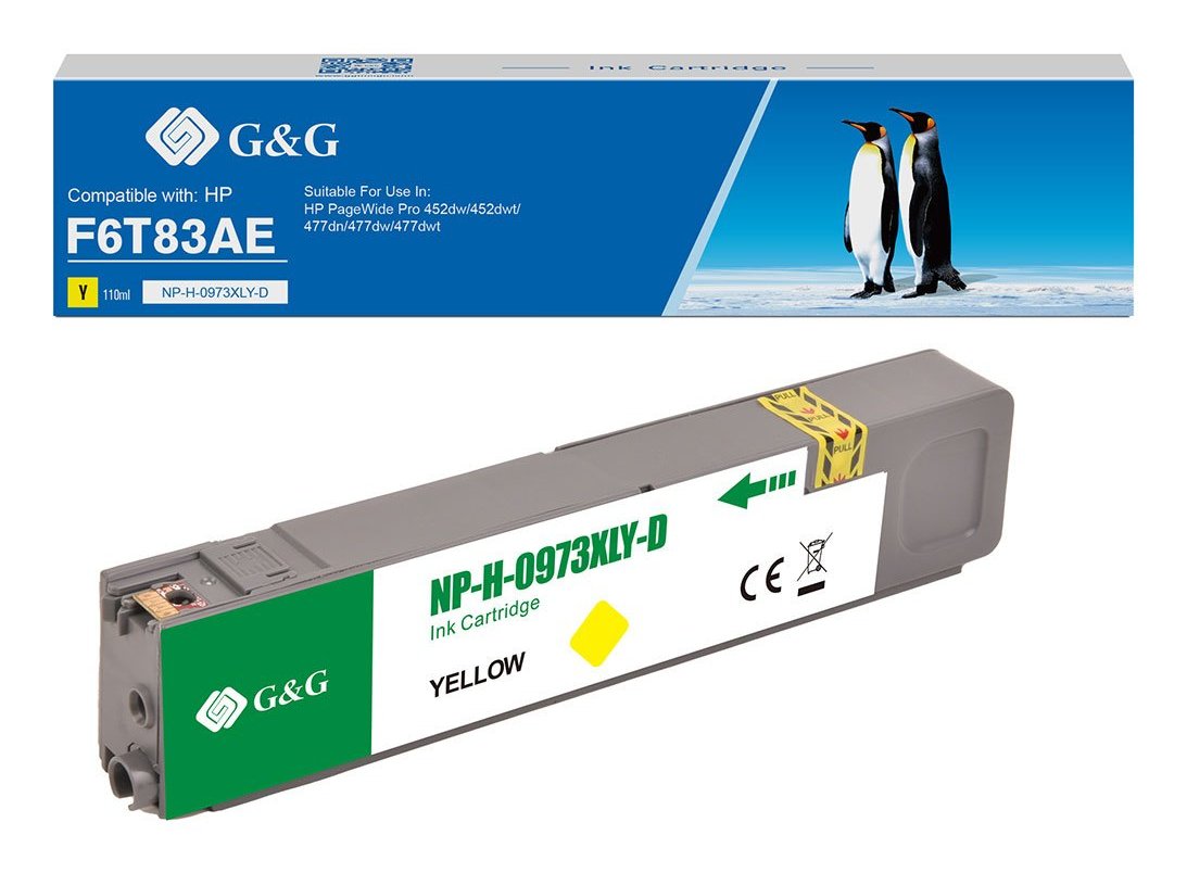 G&G Tintencartucho Compatible Hp 973x F6t83ae Xl-Amarillo