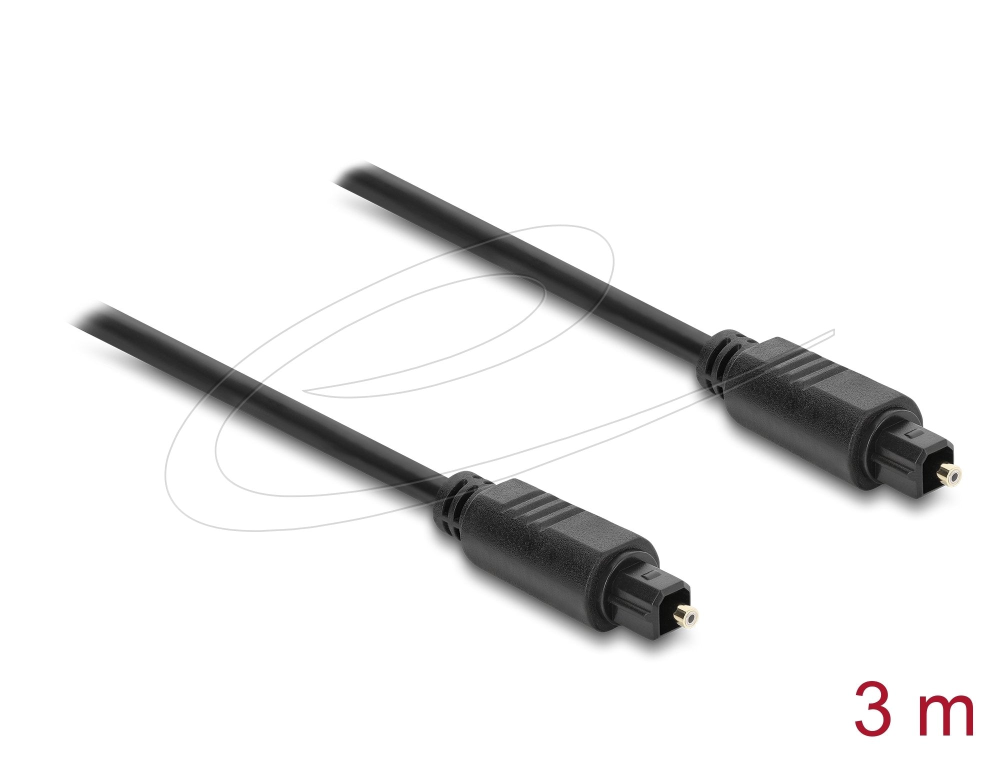 Delock Toslink Cable Stecker Auf Stecker, Ø 4 Mm, 3 M, Schwarz