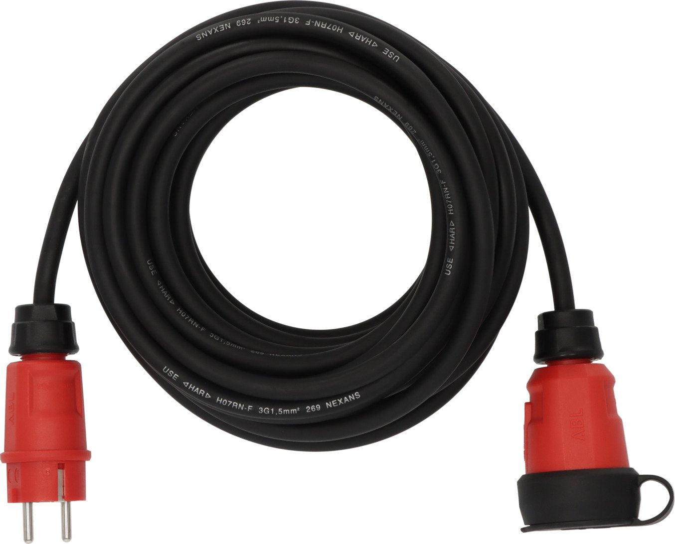 Brennensilla Professional Outdoor-Verlängerungscable 10m H07rn-F 3g1,5