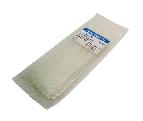 Logilink - Set Bridas 100 Pcs 20cm Blancas