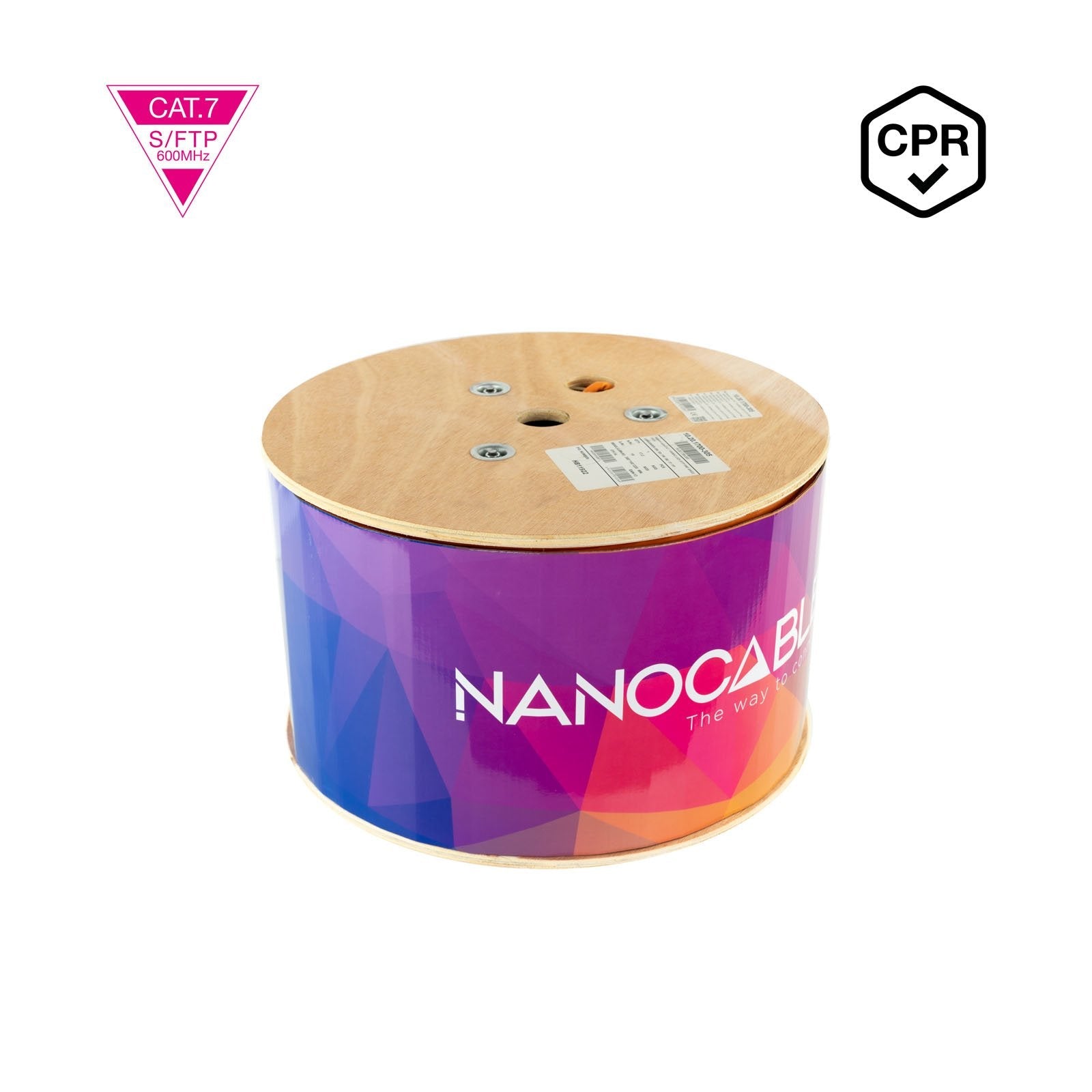 Nanocable Cable Red Cat. 7 600mhz Lszh Sftp Pimf Awg23 305m - Naranja