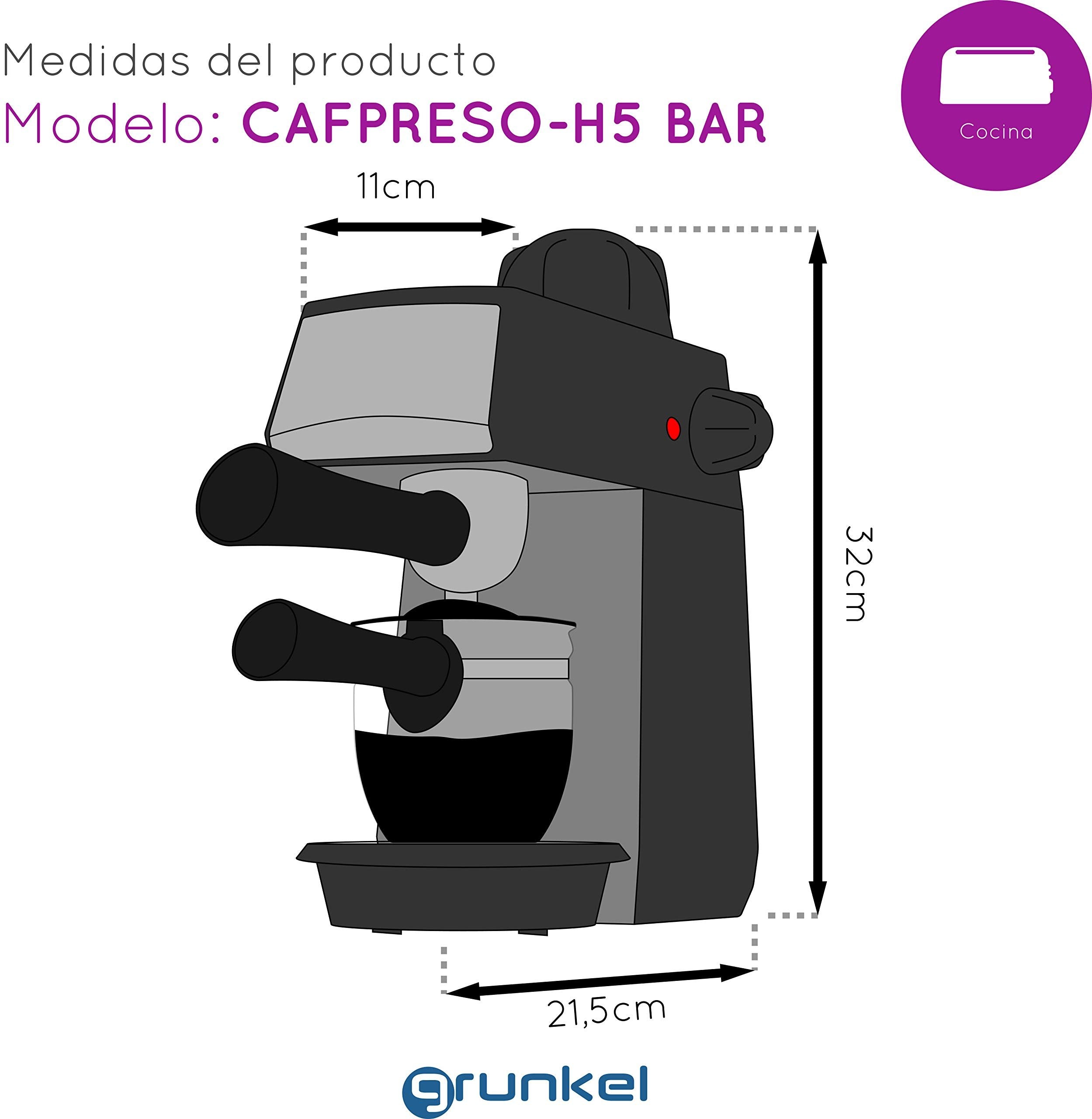 Cafetera Espresso Grunkel 5b Espresso H5bar