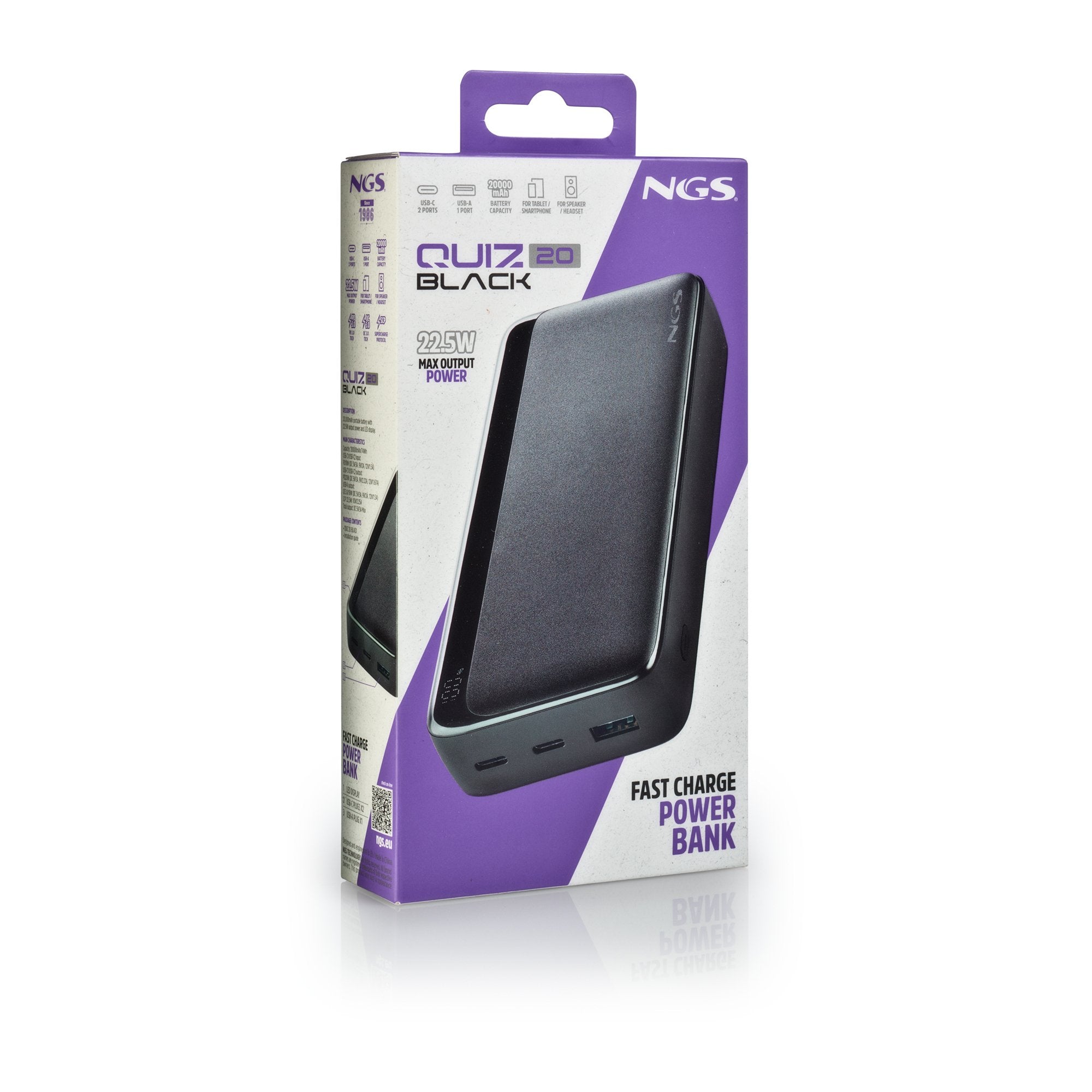 EAN 8435430627435 - NGS QUIZ 20 20000 mAh Negro imagen 4