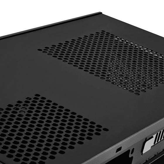 Caja Pc Silverstone Sst-Ml06b-E Silent Milo Slim Htpc Mini-Itx, Negro