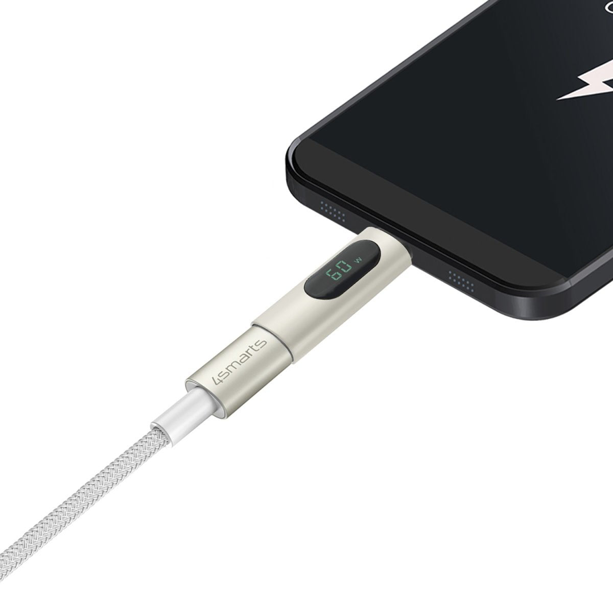 4smarts Usb-C Kabelset Premiumcord 60w Inkl. Digit Adaptador