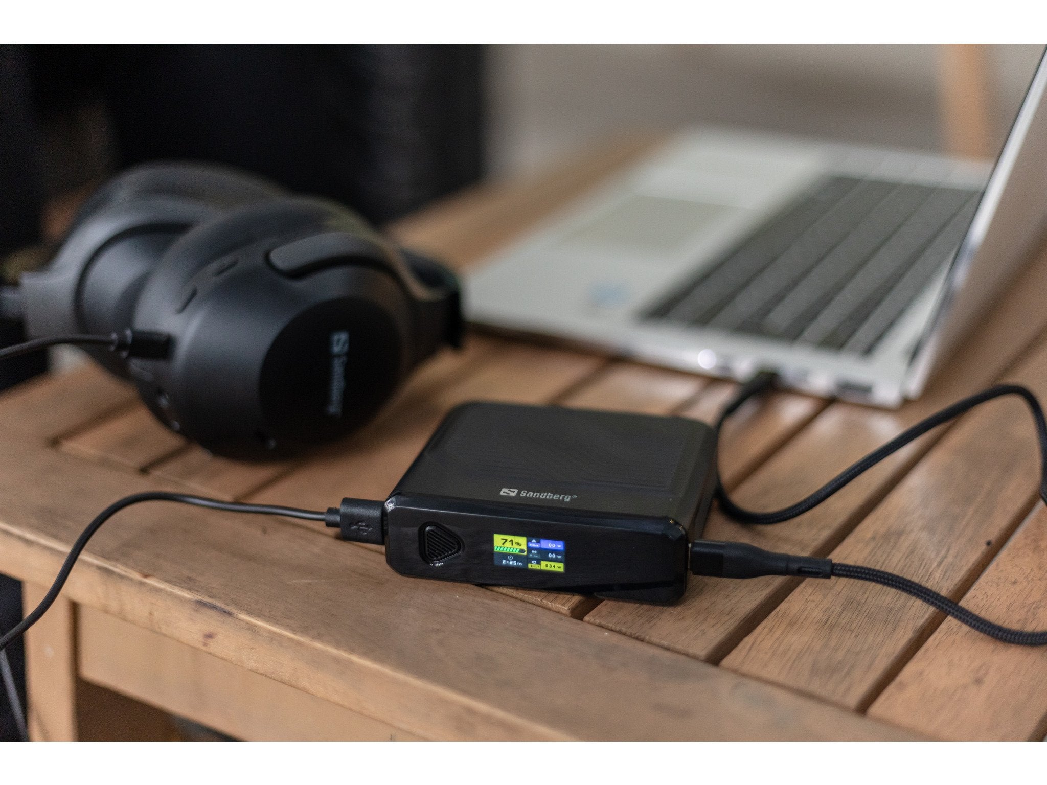 EAN 5705730421259 - Sandberg 421-25 batería externa Polímero de litio 20000 mAh Cargador inalámbrico Negro imagen 6