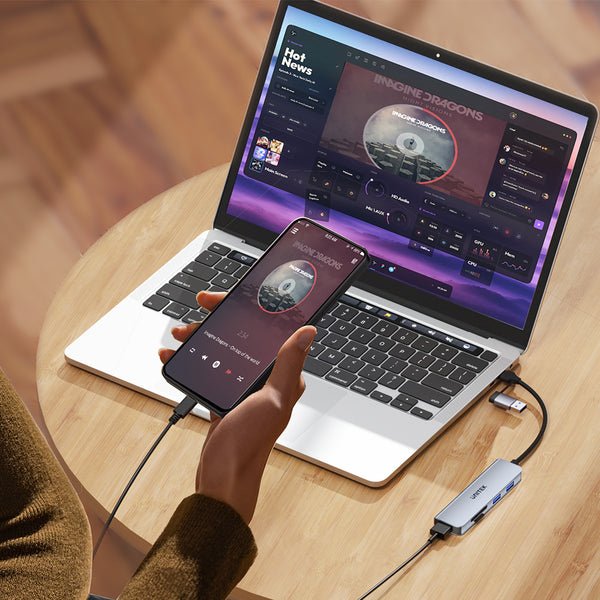 Unitek Hub 5w1 Usb-A/C 5 Gbps Z Czytnikiem Kart Sd I Micro Sd