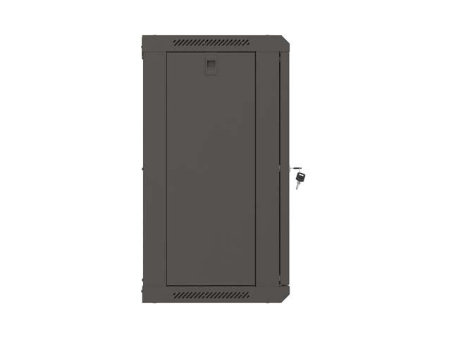 Lanberg Rack Cabinet 19" Wall-Mount 12u 540x350 Flat Pack With Glass Door Black