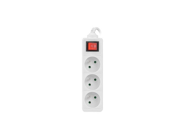 EAN 5901969415438 - Lanberg PS1-03E-0150-W base múltiple 1,5 m 3 salidas AC Interior Blanco imagen 1