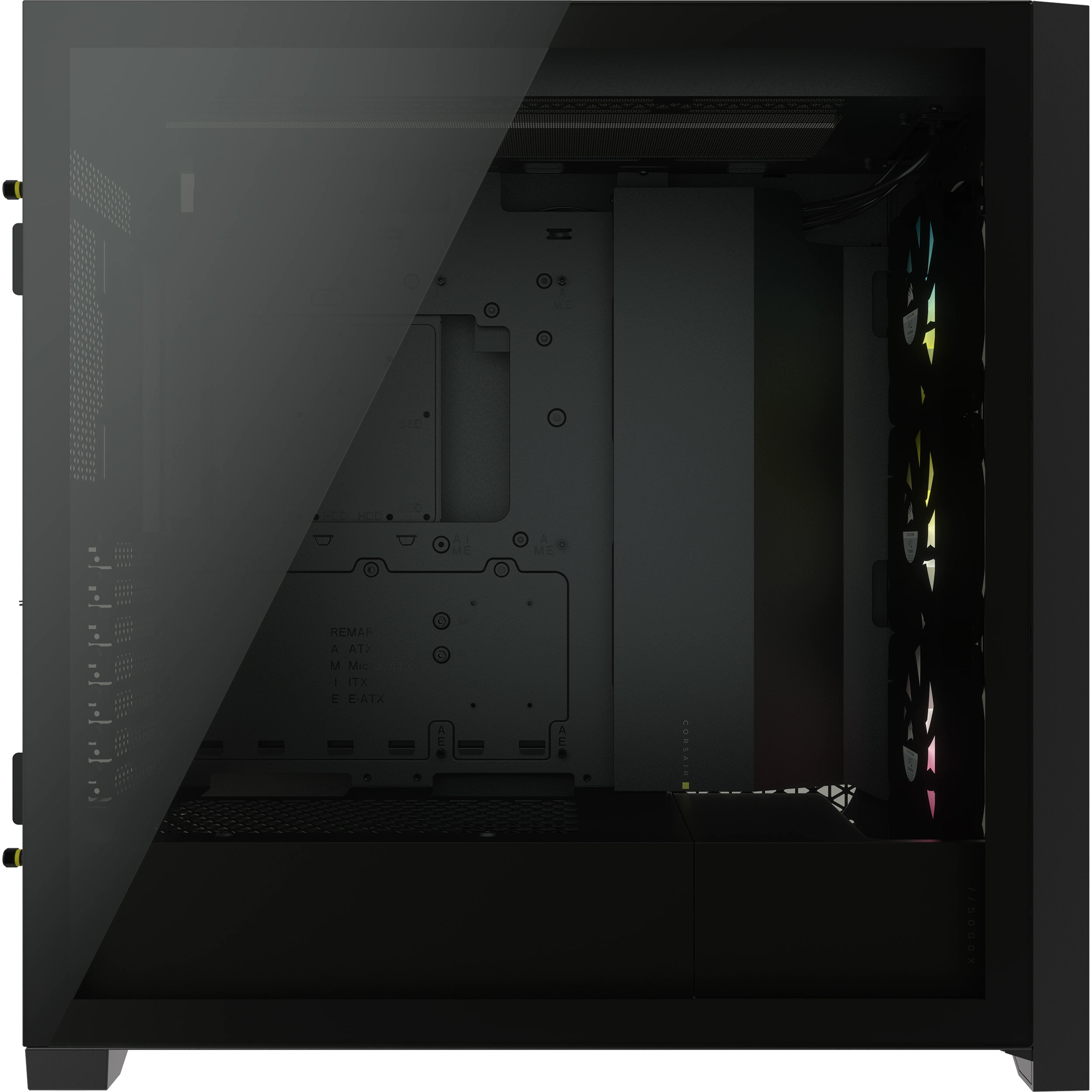 Caja Pc Corsair Icue 5000x Cristal Templado Negra