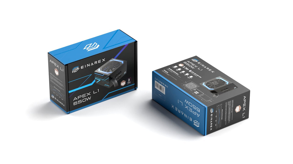 Fuente Alimentacion Atx 650w Einarex Apex L1 80 Bronze Negra Semimodular