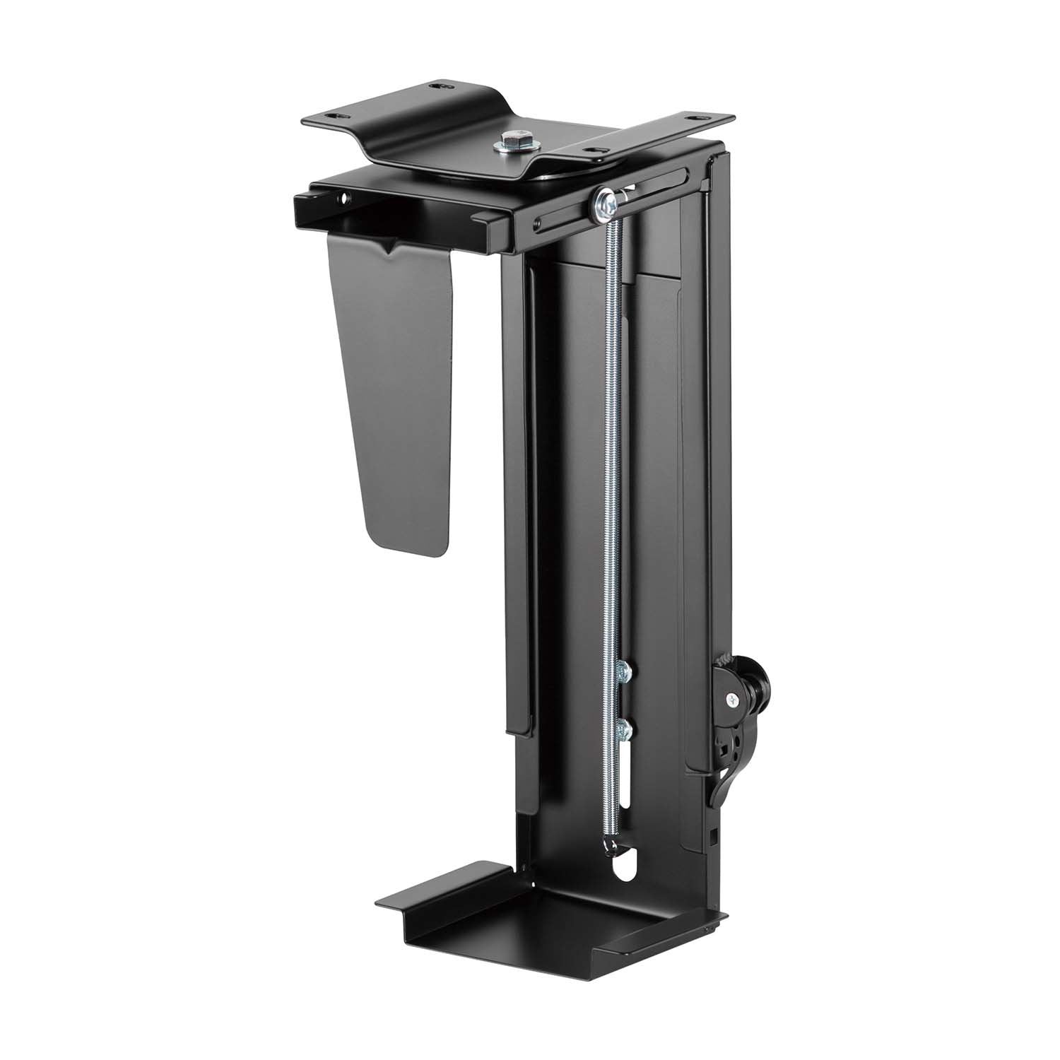 Aisens Soporte Giratorio Y Altura Personalizable Para Cpu Por Debajo De Escritorio Con Mango De Bloqueo Facil - Negro