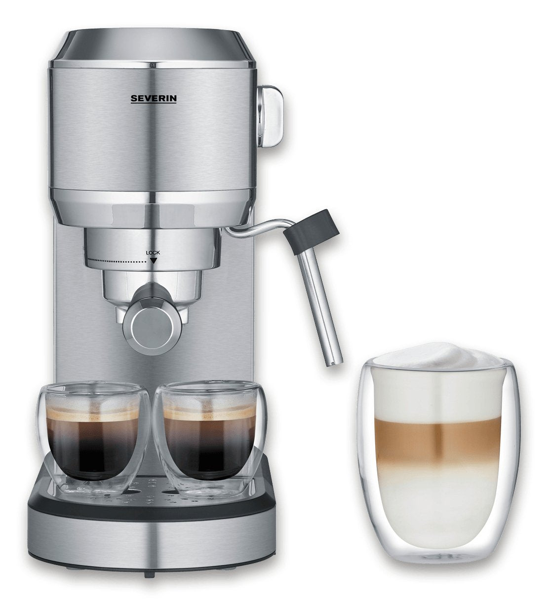 Severin Ka 5997 Newspresa Cafetera Espresso Plata