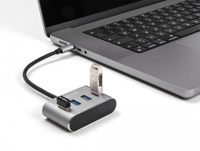 Delock 4 Port Usb 3.2 Gen 1 Hub Mit Usb Type-C Anschluss - Usb Typ-A Buchsen Oben
