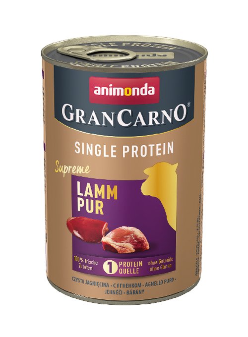 Alimento Húmedo Para Perros Animonda Grancarno 4017721824286  Cordero Adult 400 G