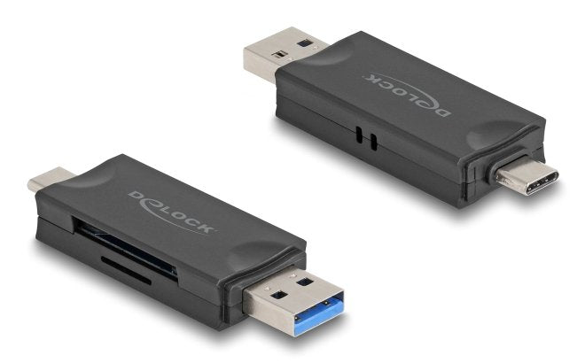 EAN 4043619910205 - DeLOCK 91020 lector de tarjeta USB 3.2 Gen 1 (3.1 Gen 1) Type-A/Type-C Negro imagen 2