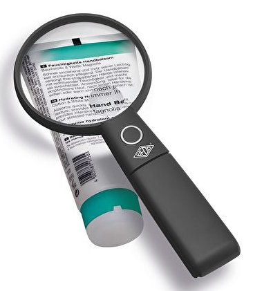 Wedo Lupe Rund Beleuchtet 90 Mm Con Mandfuss Negro