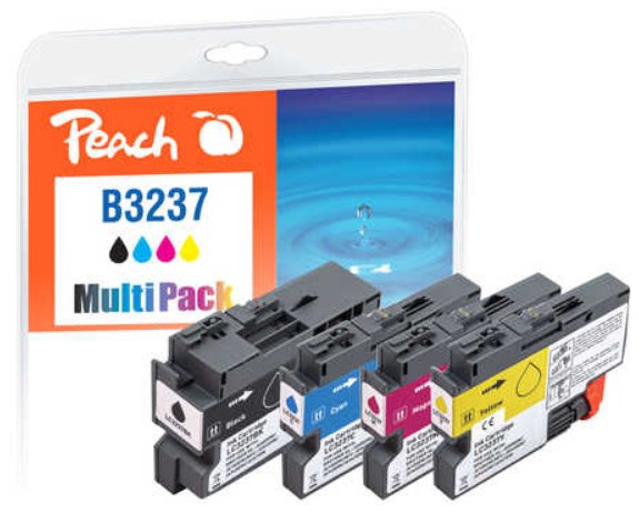 EAN 7640460542394 - Peach 321008 cartucho de tinta 4 pieza(s) Negro, Cian, Magenta, Amarillo imagen 1