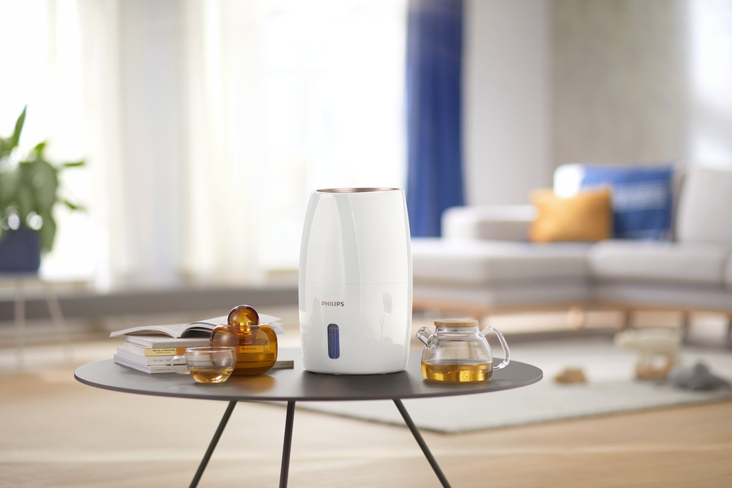 EAN 8710103941859 - Philips 2000 series HU2716/10 humidificador Natural 2 L Oro rosa, Blanco 17 W imagen 10