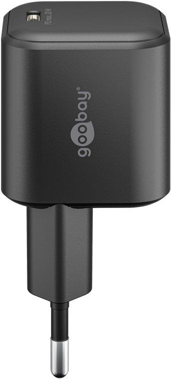 Cargador Rápido Goobay 20w Usb-C Pd Gan (Negro) 76690