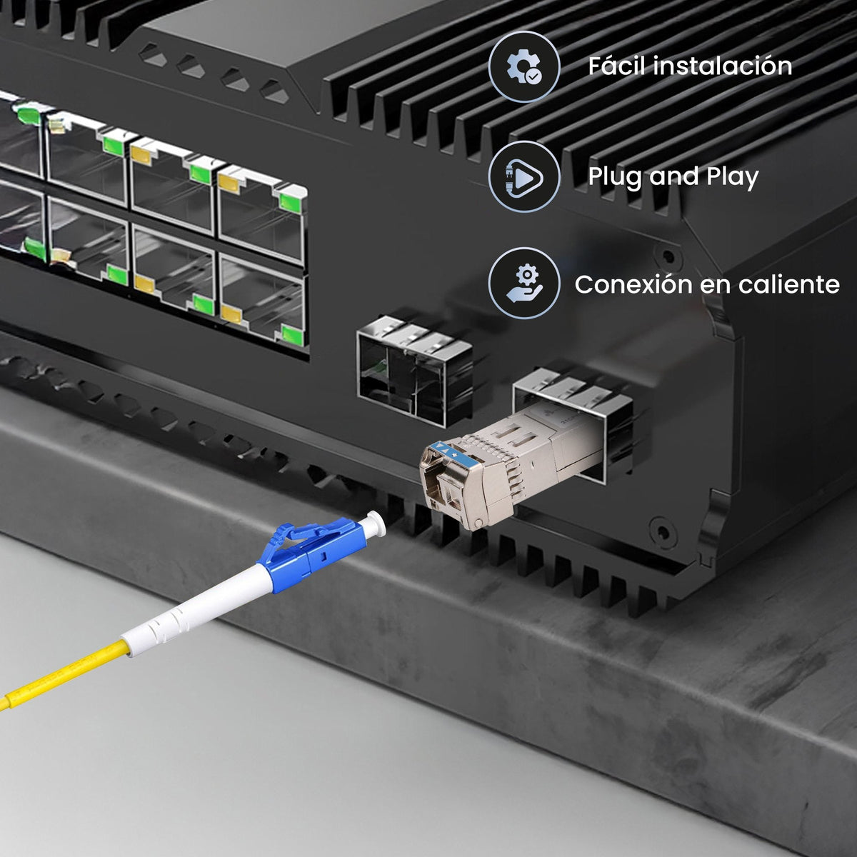 Sfp+ 10g Sfp+ Wdm Module 10gbps 1270 1330nm Single Mode 2km Para