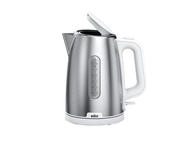 Tetera Eléctrica Braun Wk 1500  1,7 L 2200 W Acero Inoxidable, Blanco