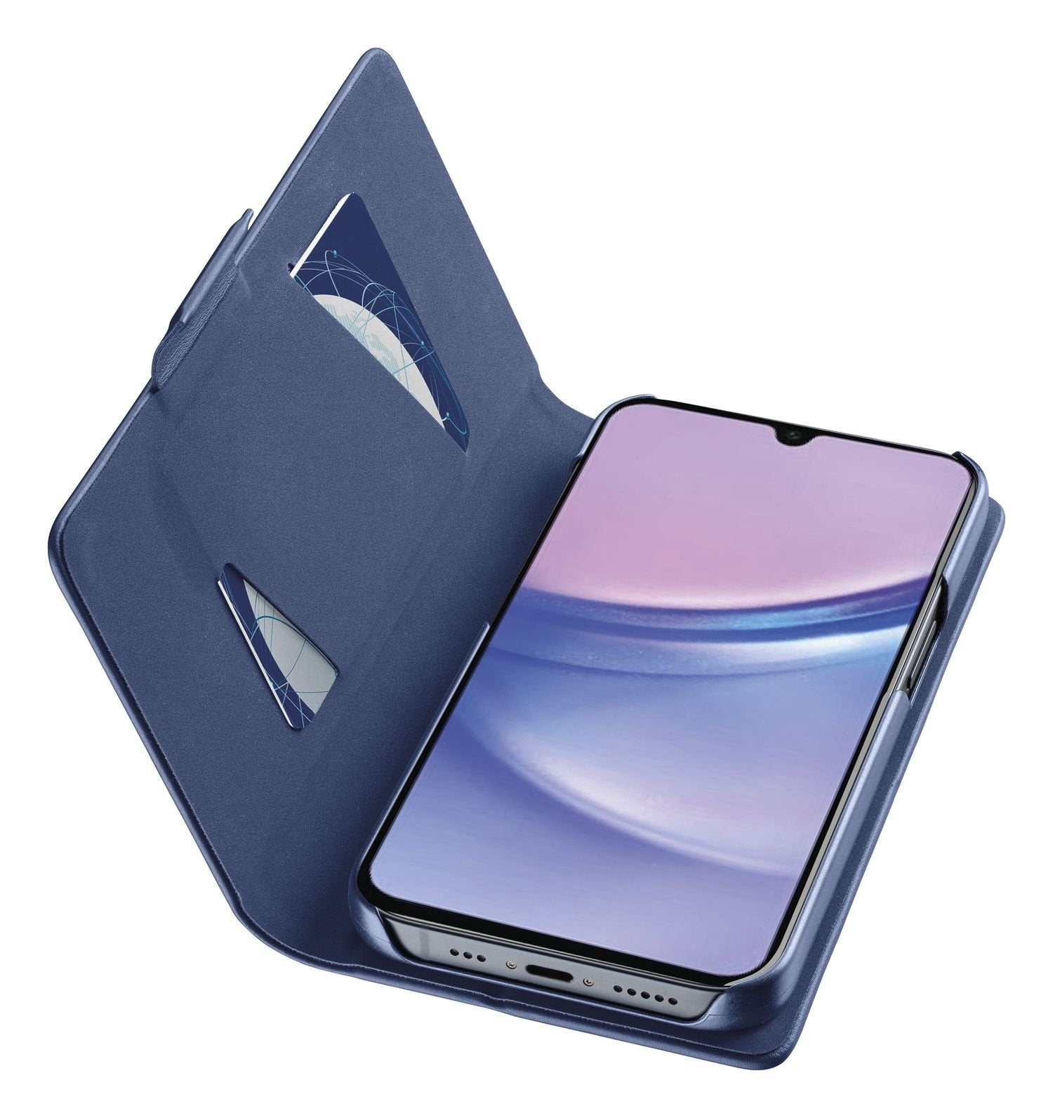 Cellularline Book Case Fr Samsung A16 5g  A16 4g Azul
